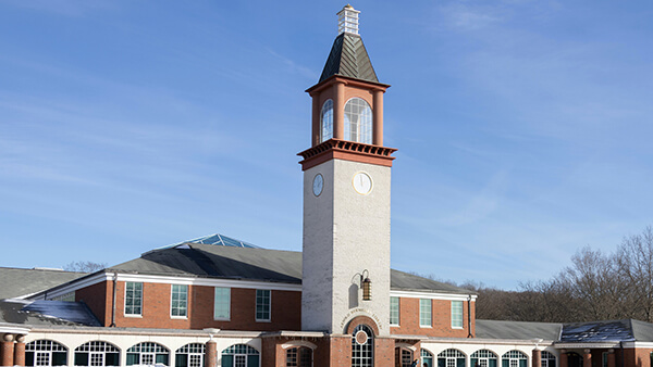 The Arnold Bernhard Library on the Mount Carmel Campus.