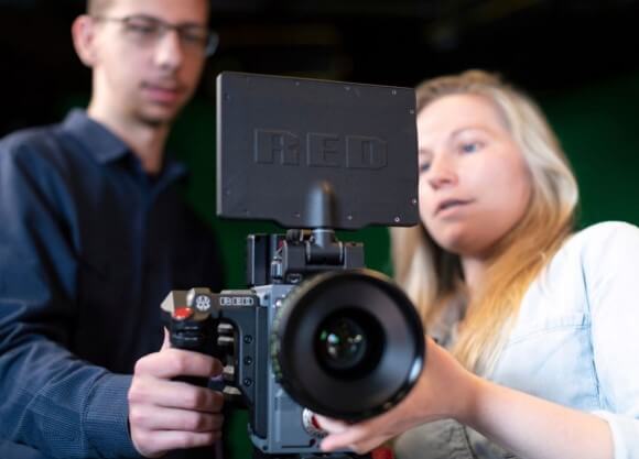 Student and Professor RED camera