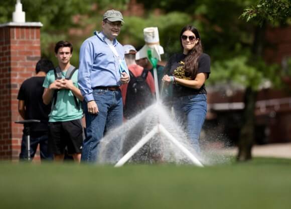 Grant Crawford student water bottle rocket