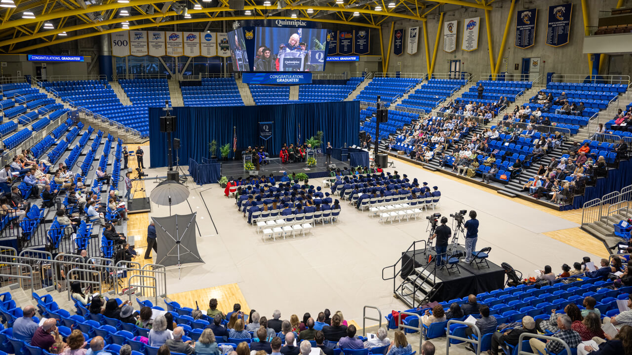 Wide shot of the M&T Bank Arena