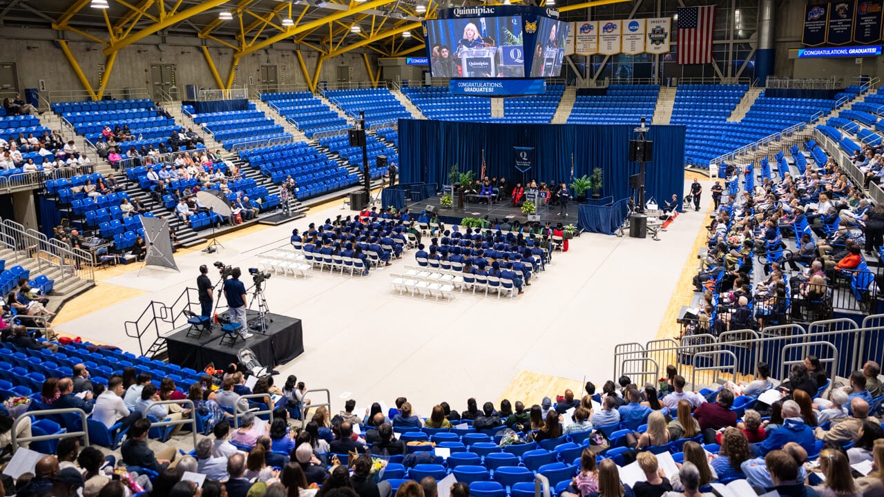 Wide shot of the M&T Bank Arena