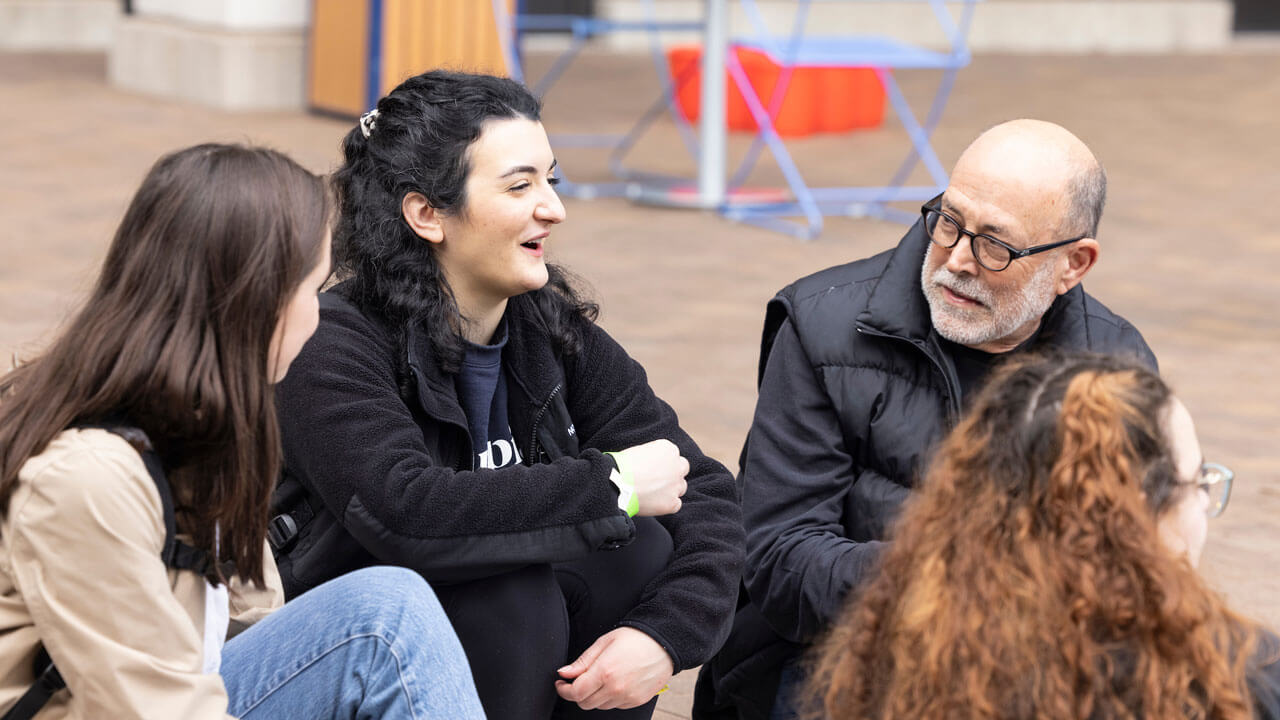 Students in the School of Law have a BBQ