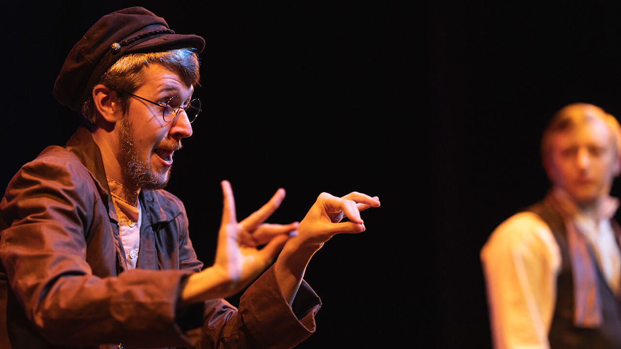 Students perform in the Three Sisters play