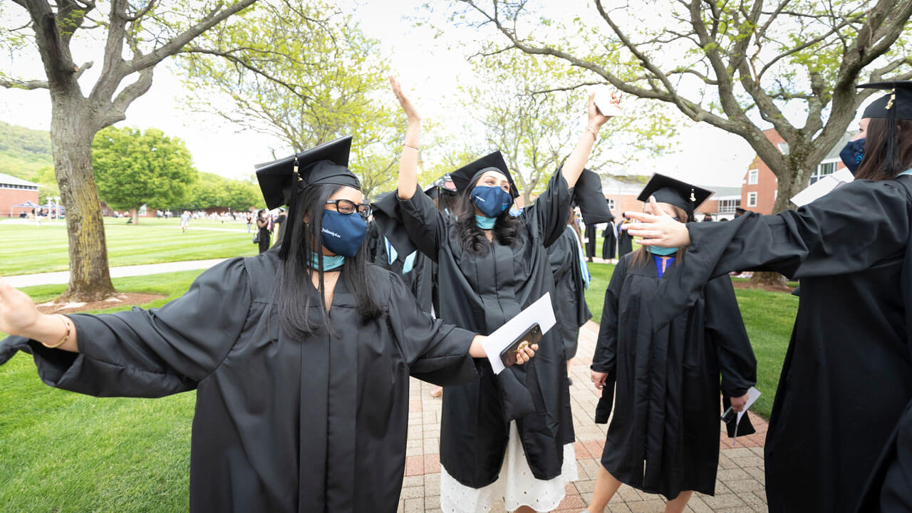 Graduates celebrating their commencement