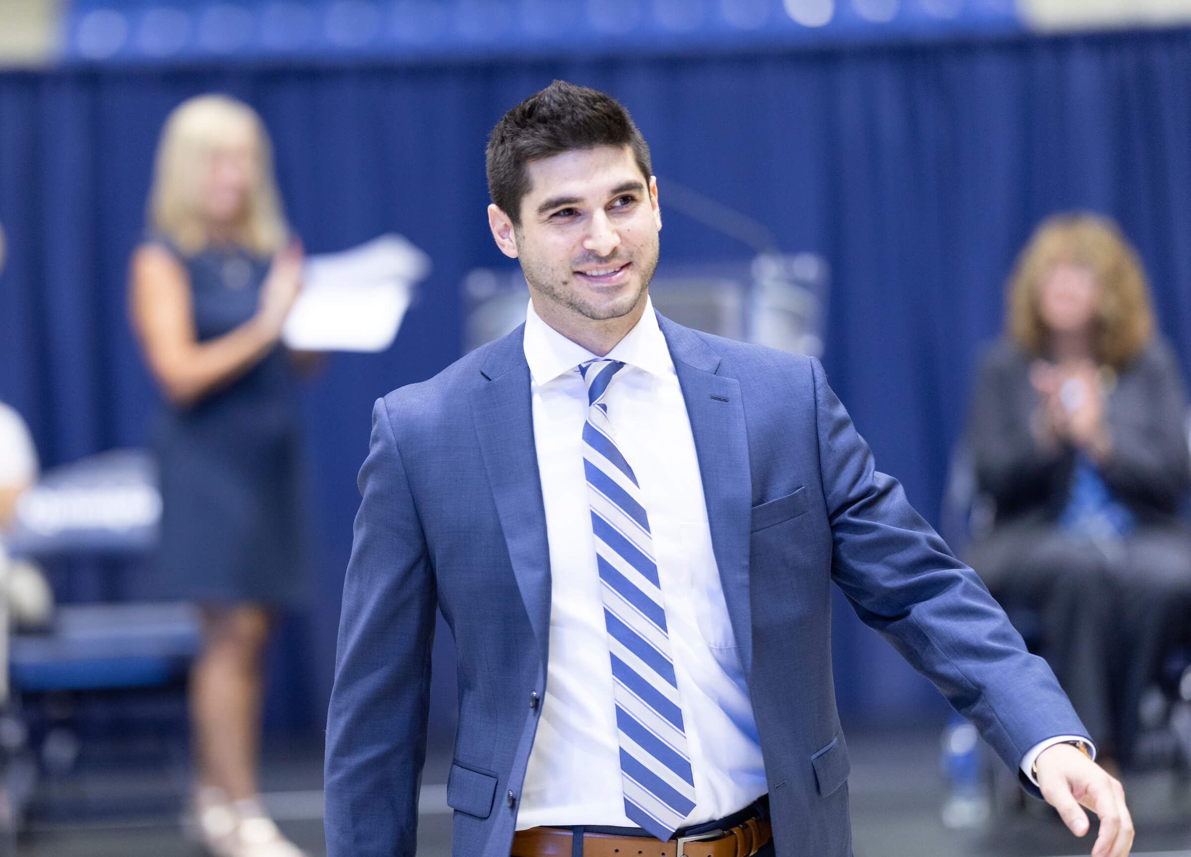 Salvatore Mitsou walking after being pinned from the ABSN program