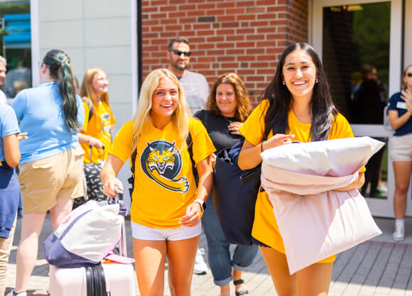 Two individuals walking