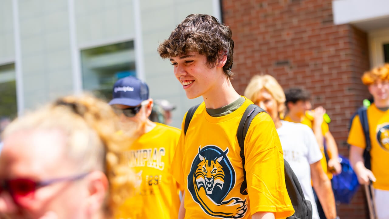 Individual walking at Orientation