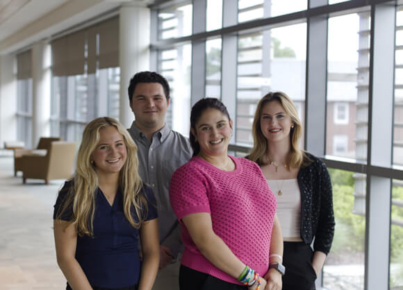 Students pose for a group photo