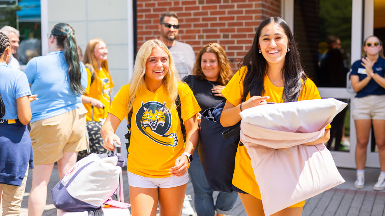 Two individuals walking