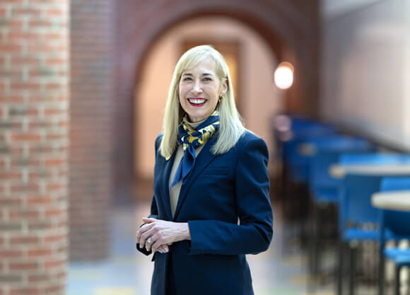 Marie Hardin poses for a photo
