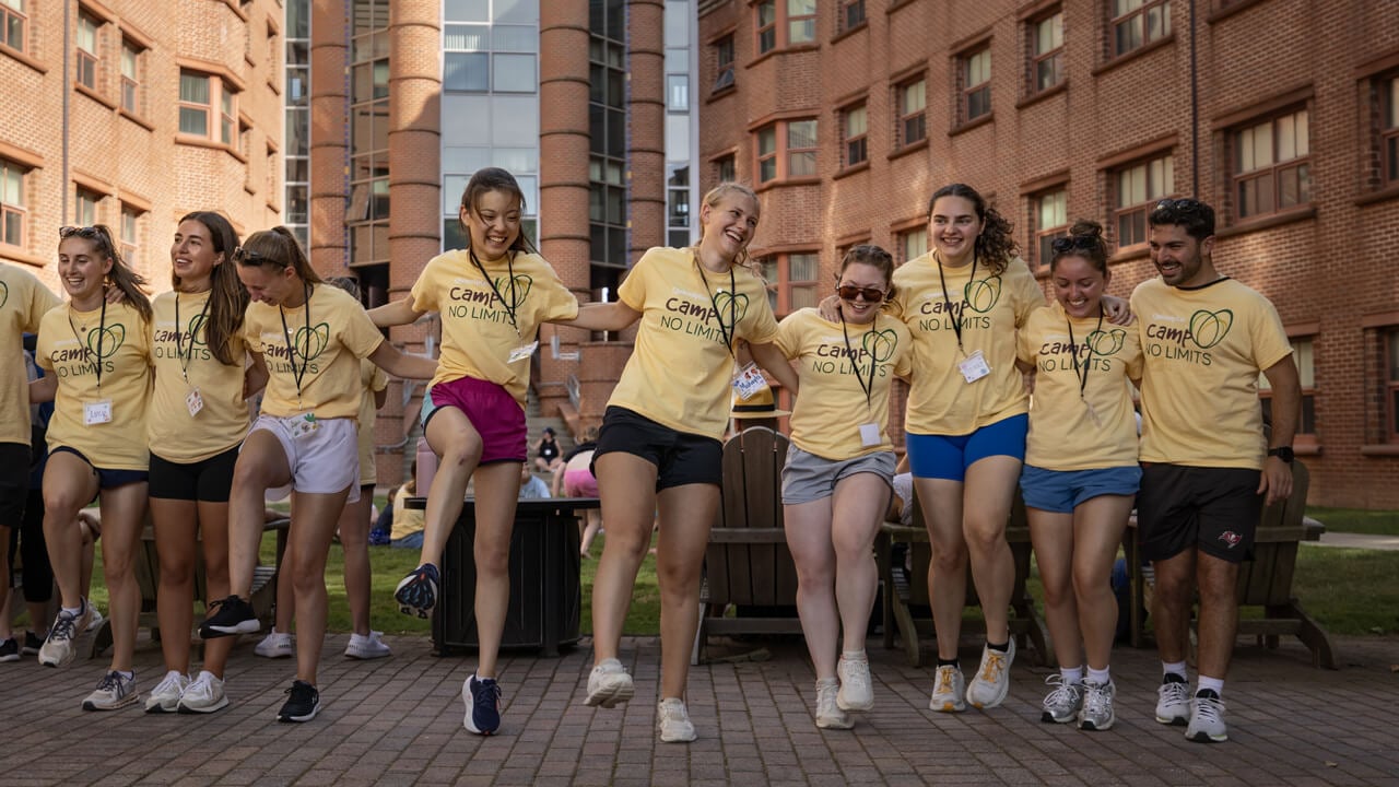 Individuals participating in Camp No Limits