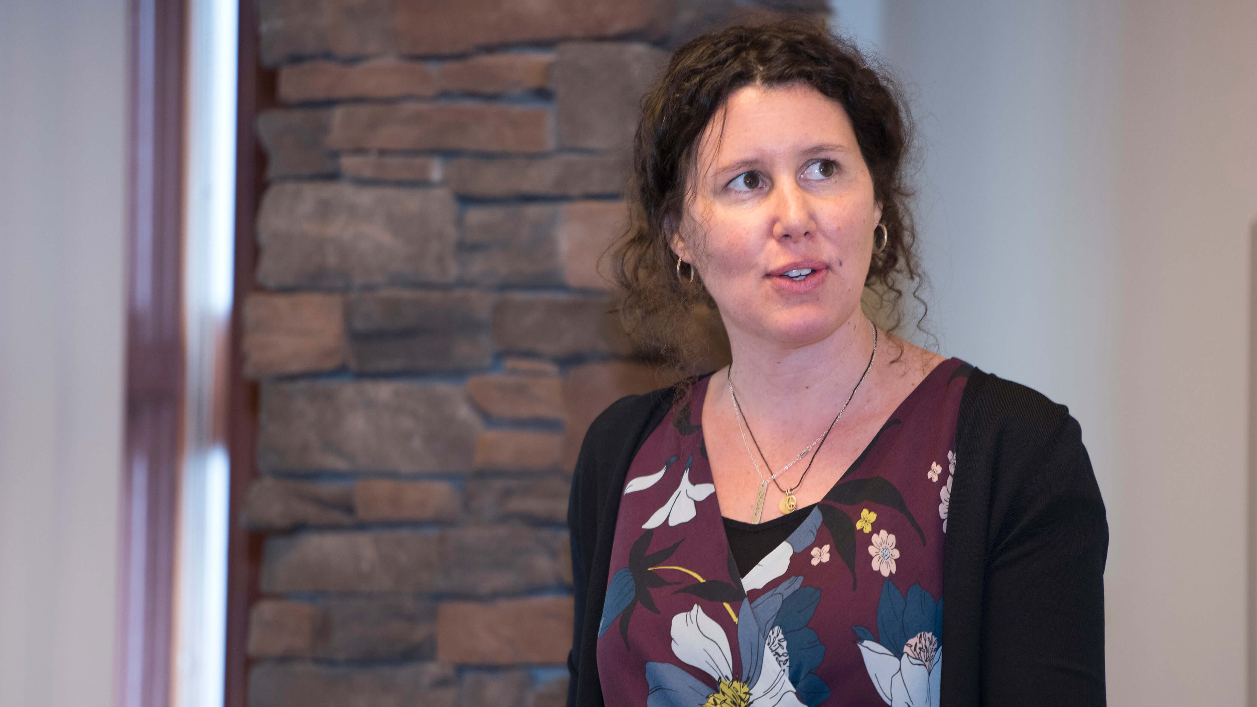 Christina Pavlak, Faculty Scholar for the School of Education, during The Faculty Scholar and Marshall Award Event