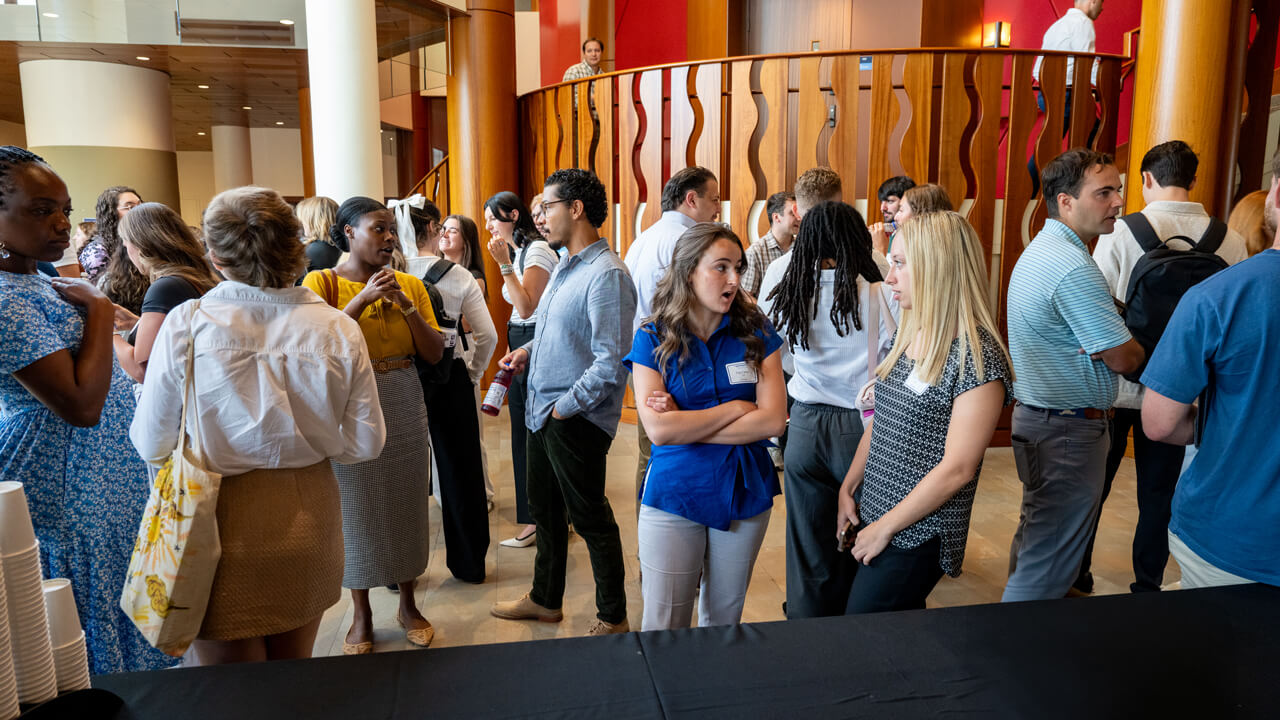 People standing and talking
