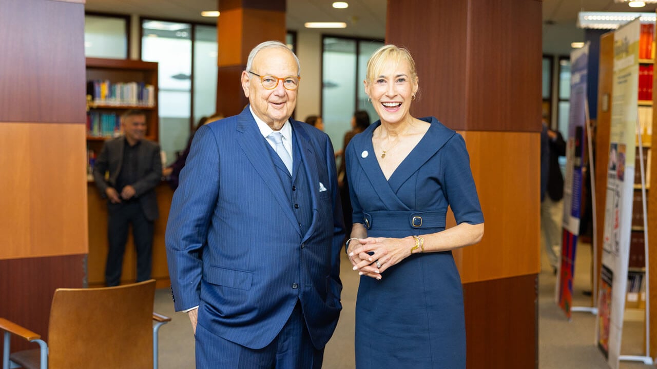 Marie Harden poses with Richard Silver