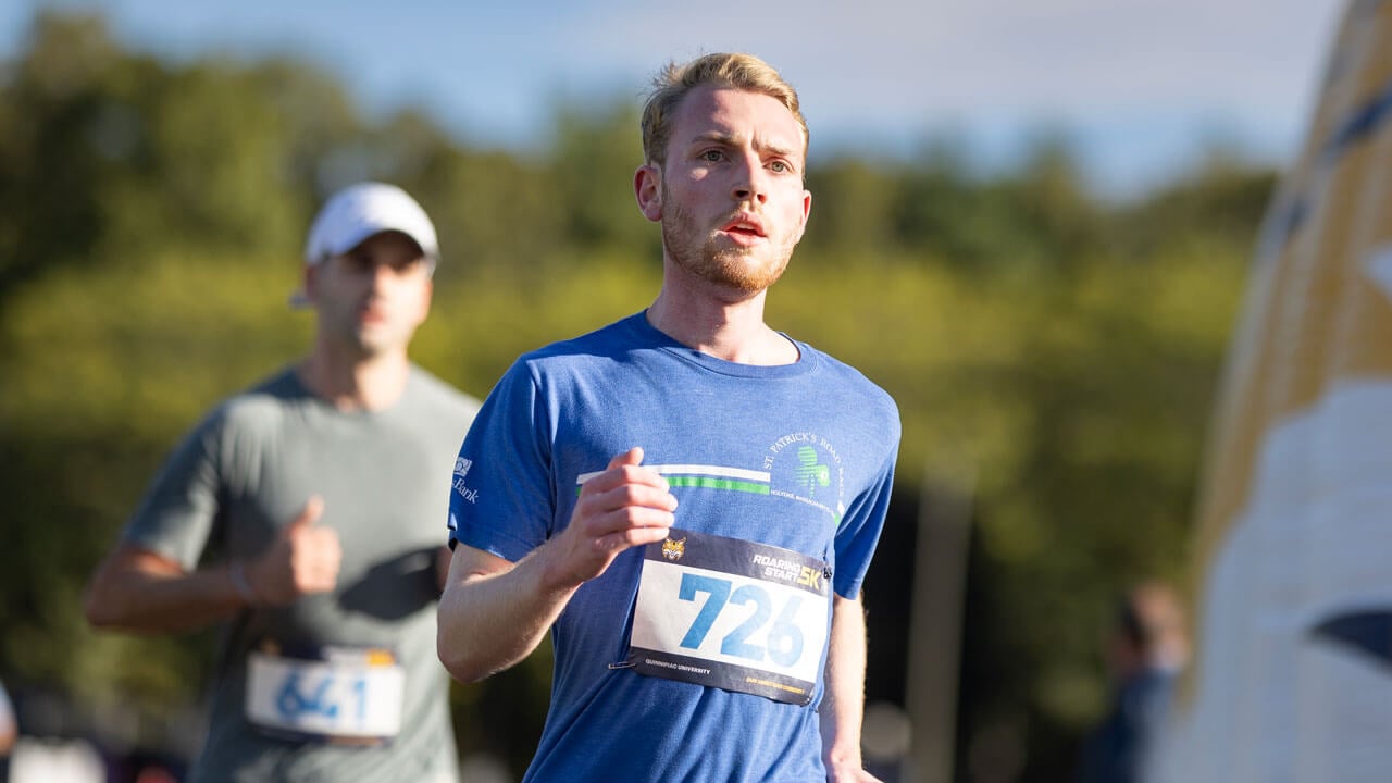 Runner in action during the 5k
