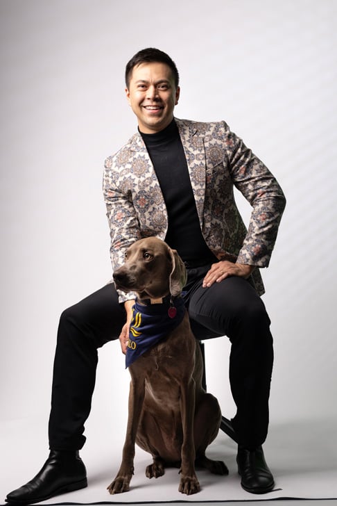 Wayne Unger with his dog Arlo