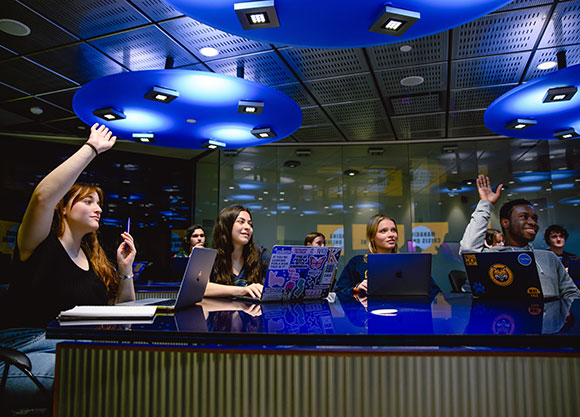 Students in the School of Communications