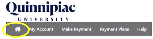 20. Review future scheduled payments, by clicking on the Home icon at the top left of the page.