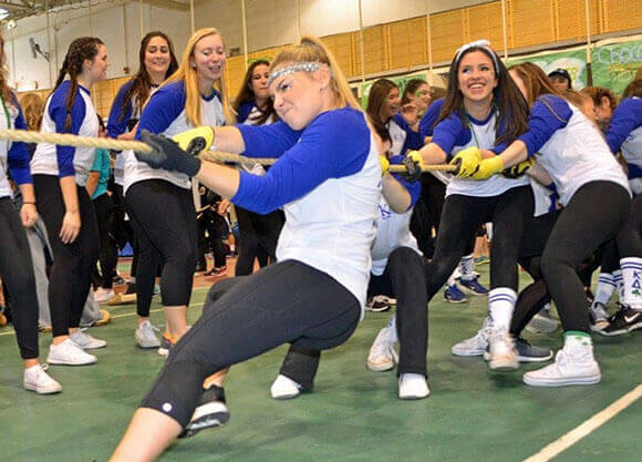 Pulling in support for a good cause