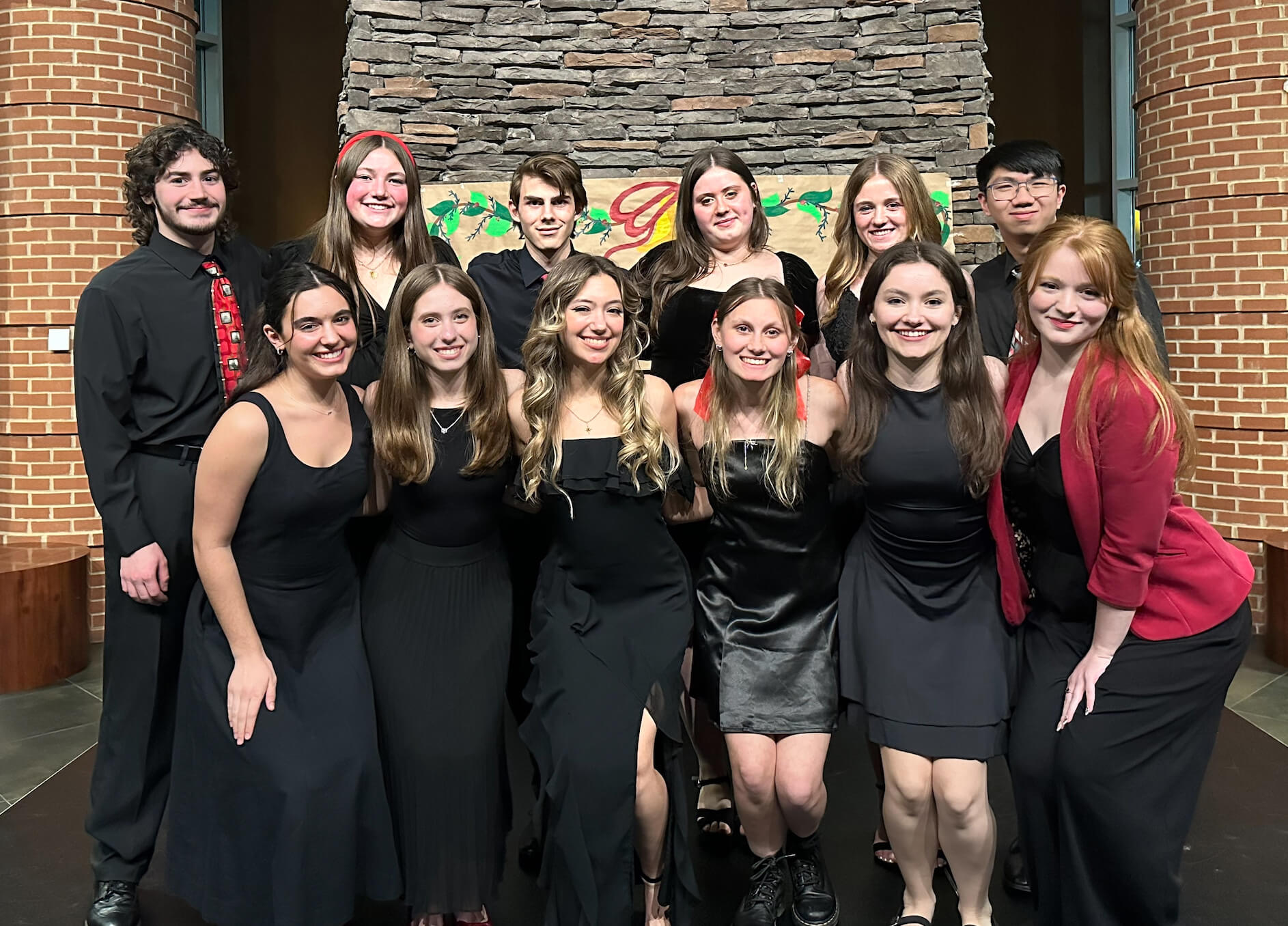 Note-able choir singing in winter concert